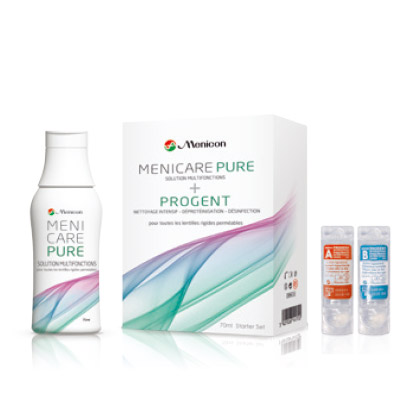 Menicare Pure + Progent Travel Set - Centre Lentilles de Contact - CLC Sàrl